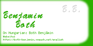 benjamin both business card